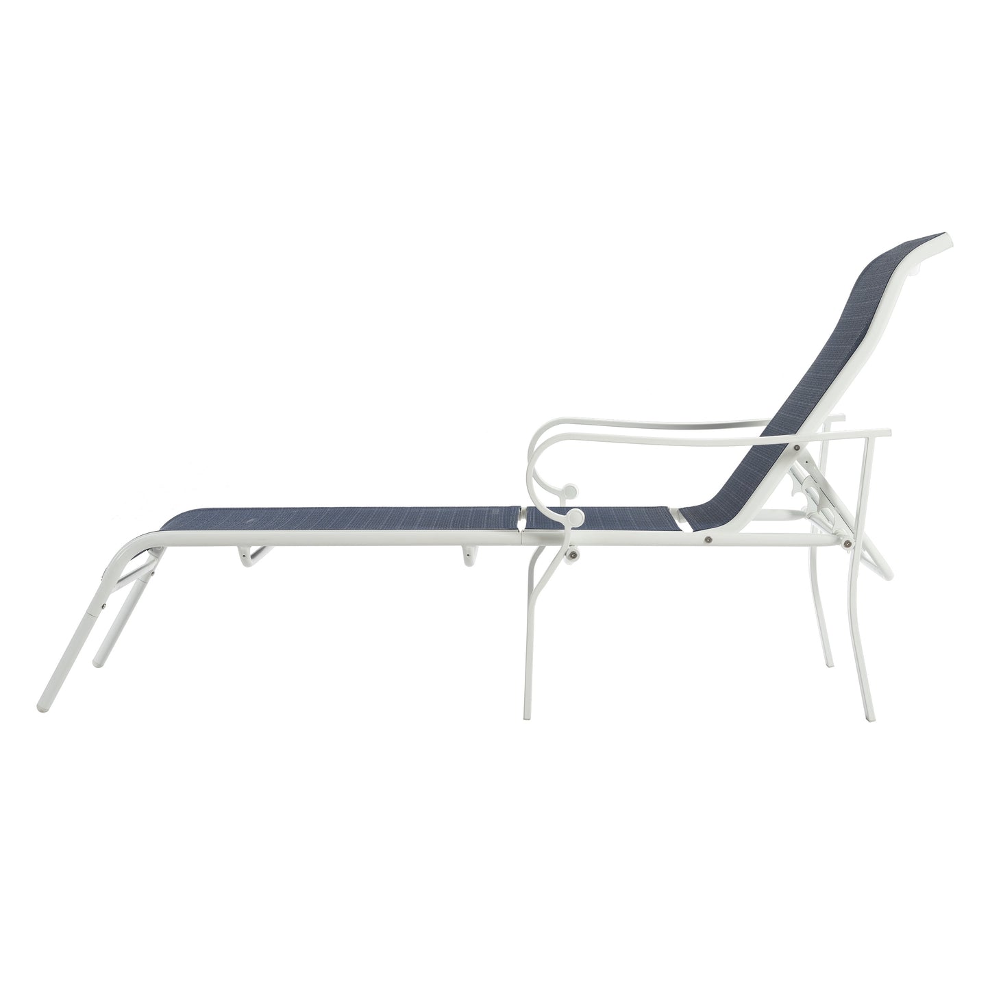 Conjunto de Sillas de Lounge de Exterior de 3 Piezas con Respaldo Ajustable