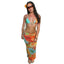 Fashionable Three-Piece Printed Bikini Set with Exposed Navel Tie