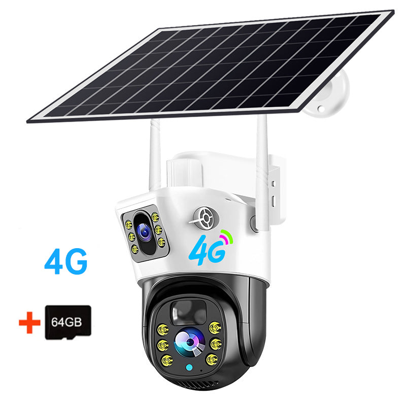 Cámara Solar 4G V380PRO - Seguridad en el Hogar de 4MP con Doble Lente