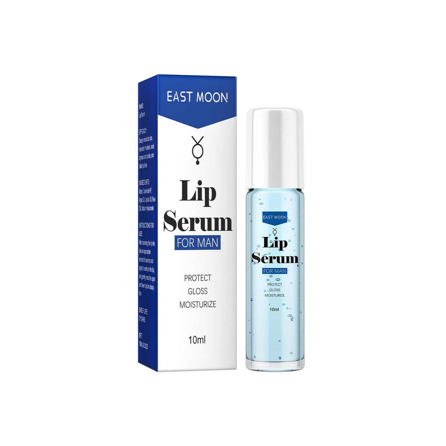 EAST MOON Lip Essence Rolling Lotion, Moisturize And Fade Lip Lines, Prevent Dry Crack And Dead Skin, Plump And Moisturize Lips - Korvel