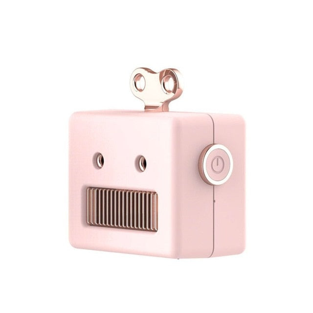 Portable Retro Robot Shape Bluetooth Speaker Cartoon Mini Outdoor Wireless Speaker HIFI Bass Column Loudspeaker With Microphone - Korvel