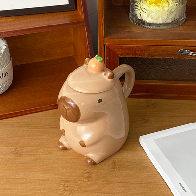 Par de Tazas 3D de Capibara - Regalo Único para Amantes de los Animales