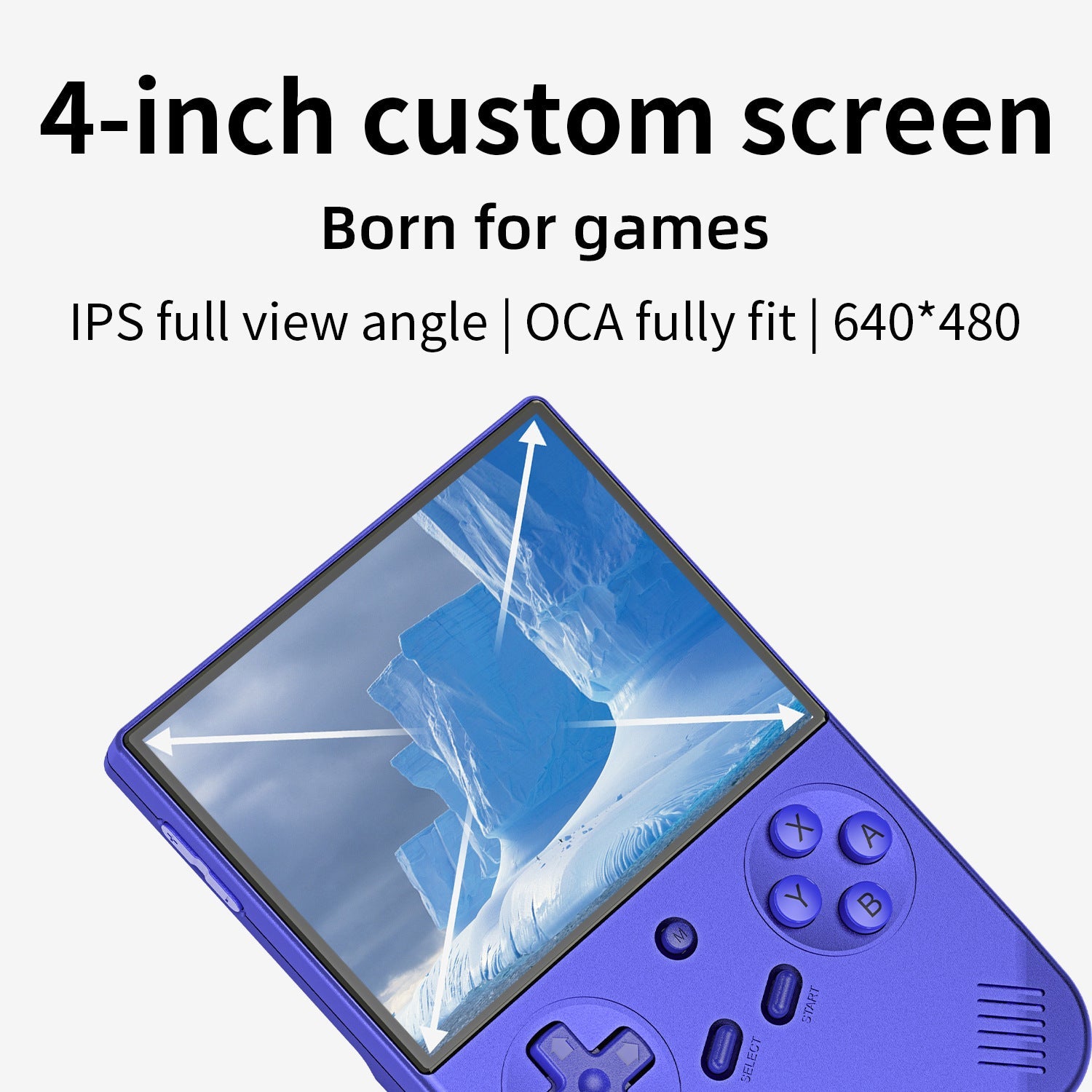 ANBERNIC's new RG40XXV vertical version retro portable handheld game console with lighting effect connected to power regard - Korvel