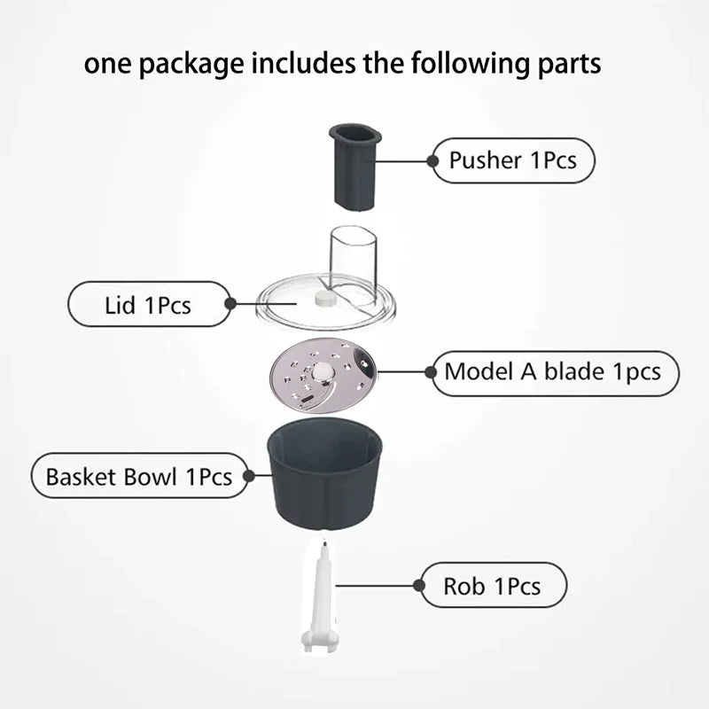 Food Cutter For Thermomix TM5 TM6  Chopper Vegetable Peeler Cooking Masher Slicing Shredding Multifunctional Fine Peeler Set - Korvel