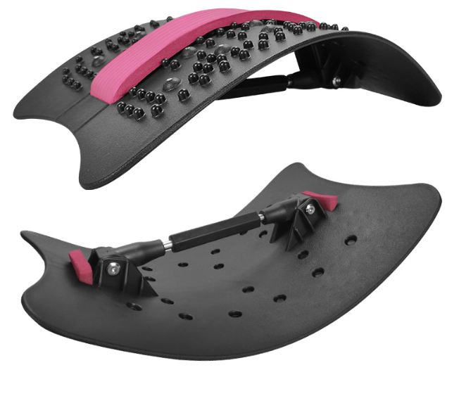 124 Freely Adjustable Back Stretch Equipment Massager Stretching Device - Korvel