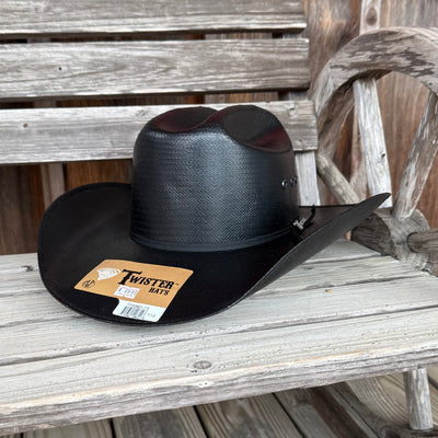 Premium 8X Black Shantung Twister Hat - Korvel