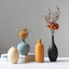 Conjunto de Jarrones de Cerámica Elegante de Tres Piezas para Decoración Moderna