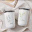 Customized personalized bridesmaid gift with floral cover high-value wine glass - Korvel
