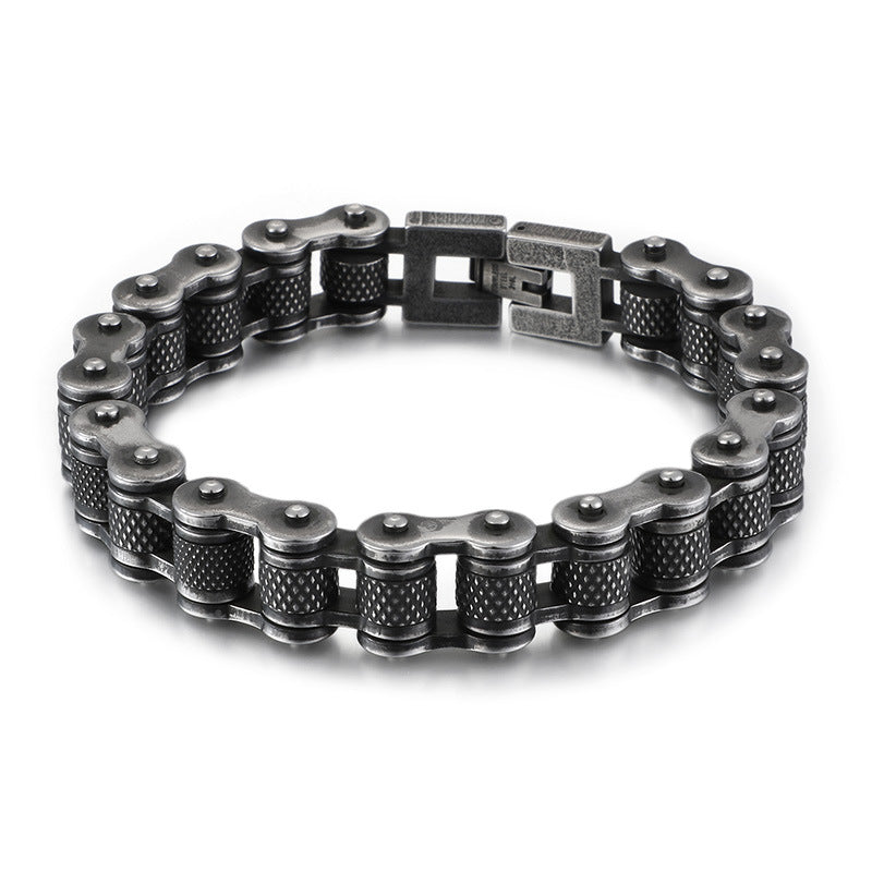 Bicycle Bracelet Titanium Steel Personalized Men's Motorcycle Chain Accessories - Korvel
