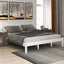 Elegante Estructura de Cama Plataforma Reina con Cabecera - Blanca