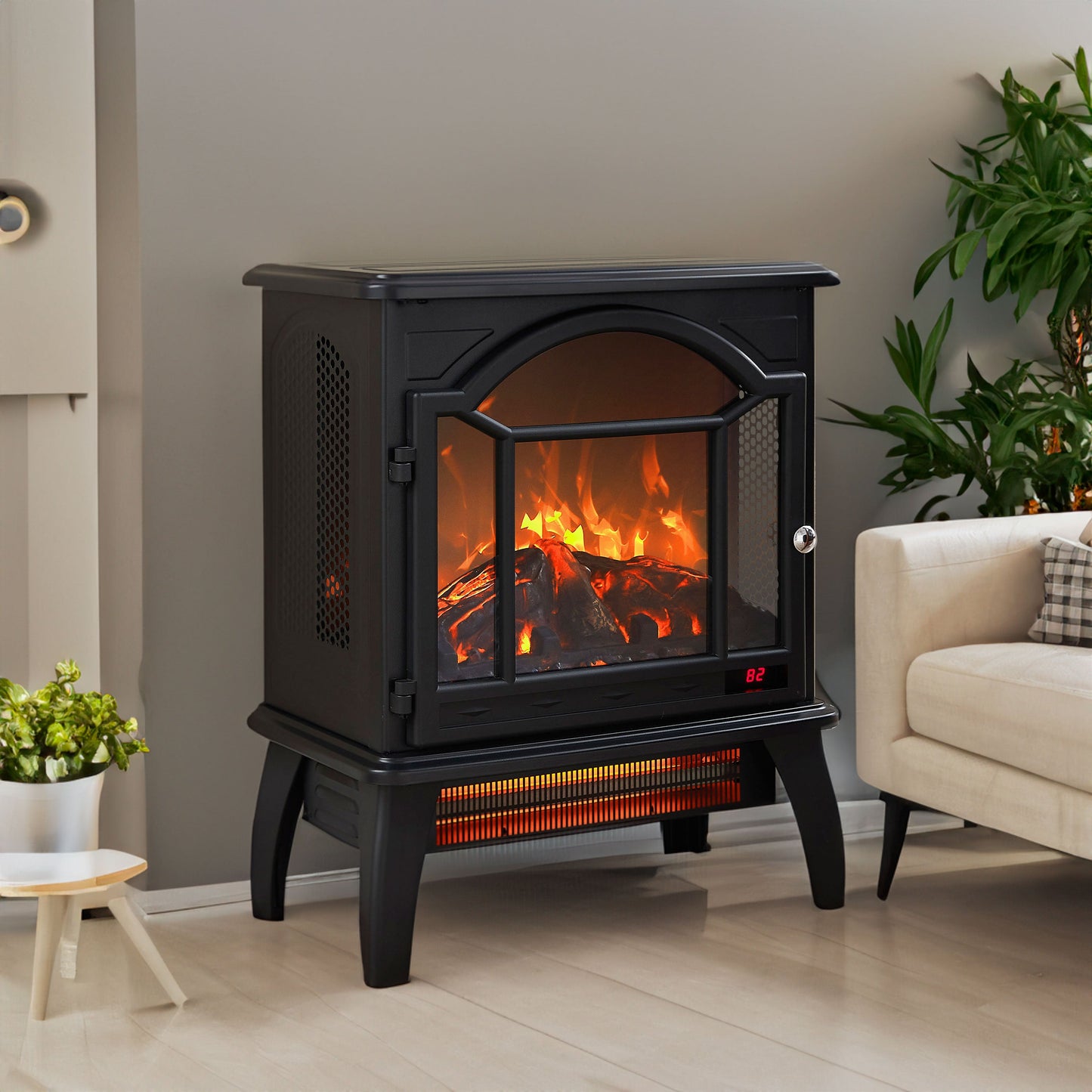18 Inch 3D Infrared Electric Stove with Remote Control