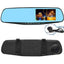 ANLUD Car Camera DVR Dual Lens Dash Cam Rear View Mirror Auto Video Recorder GPS Detector - Korvel