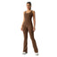 Horn yoga jumpsuit beautiful back elastic body shaping fitness suit tight fitting vest sportswear for women - Korvel