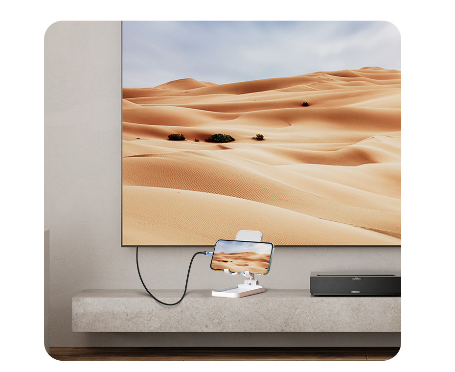 Data cable 100W mobile phone computer fast charging hard drive high-speed transmission 4k screen mirroring - Korvel