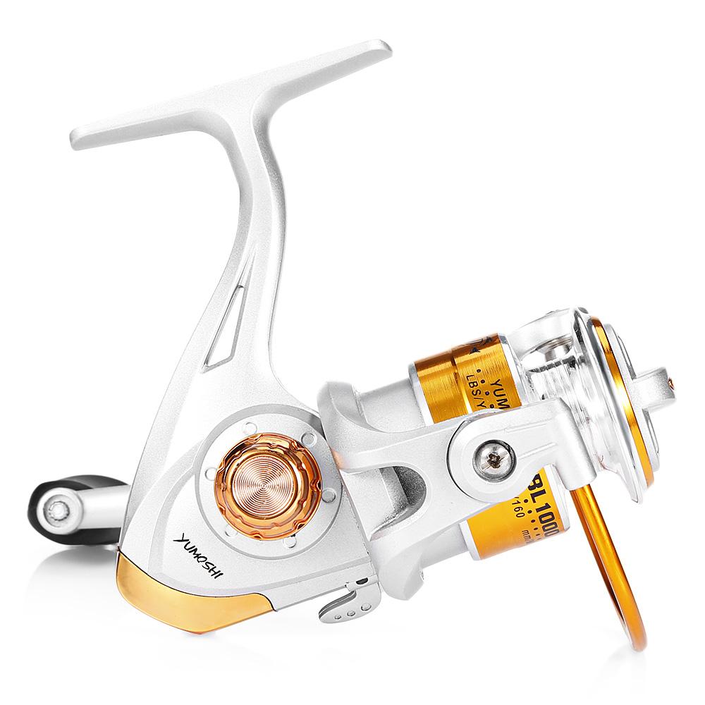 YUMOSHI 12BB 5.5:1 Carrete de Pesca de Metal Ligero