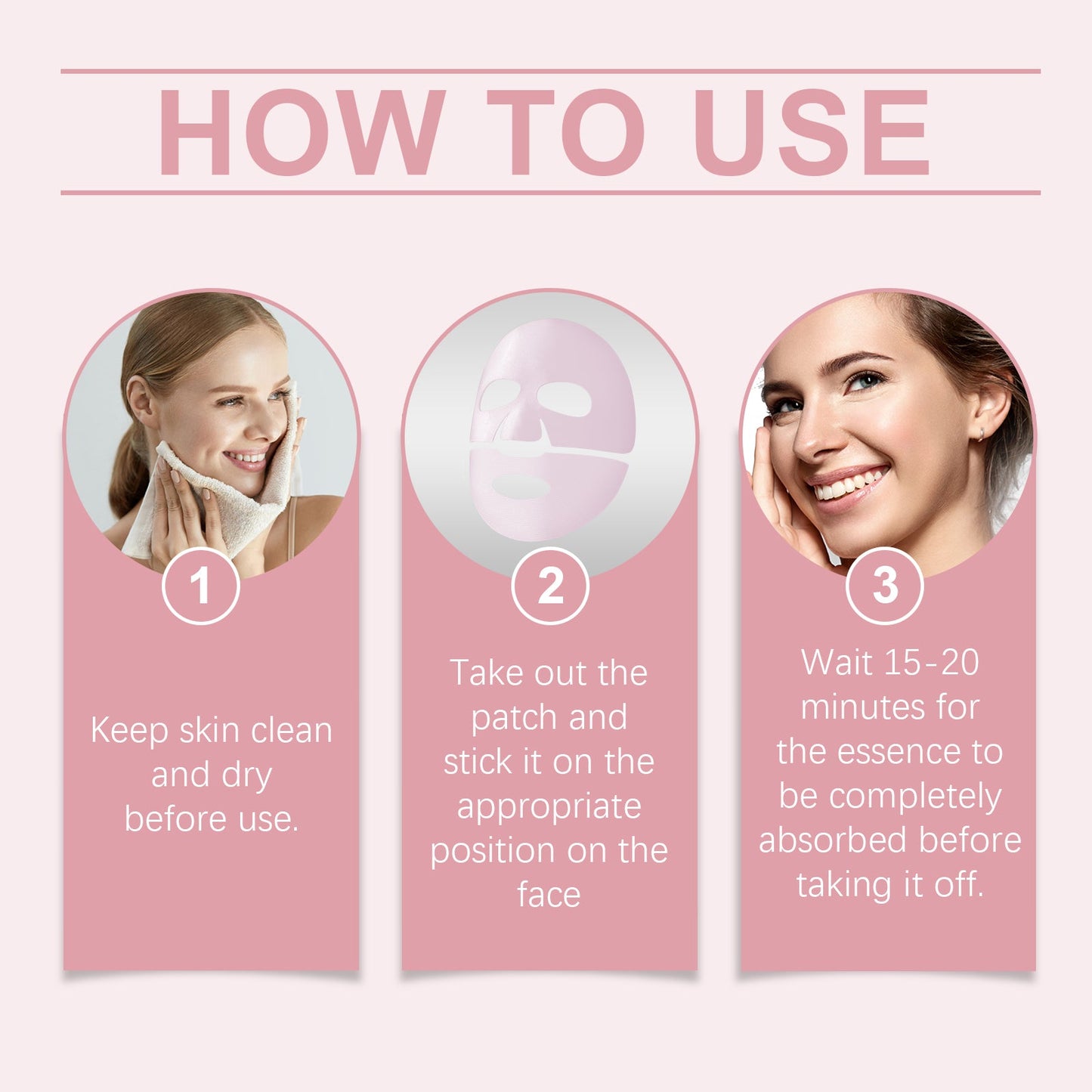 Masque de soin de la peau au collagène premium pour une peau radieuse