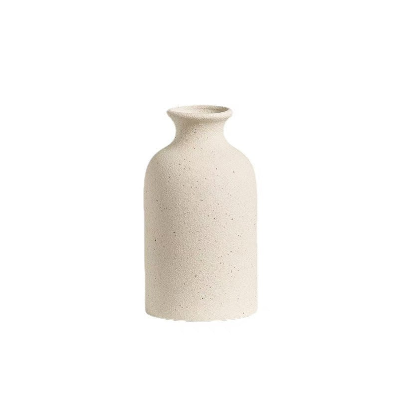 Ceramic Vases Ins Minimally Creative Home Dried Flowers Simulated Flowers Mini Small Flower Utensils Office Ornaments - Korvel