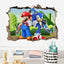 3D Wall Piercing Mary Full Staff Wall Stickers Living Room Bedroom Kindergarten Decoration Background Wall - Korvel