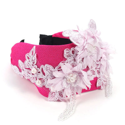 Elegant Handmade Crystal Flower Hair Hoop