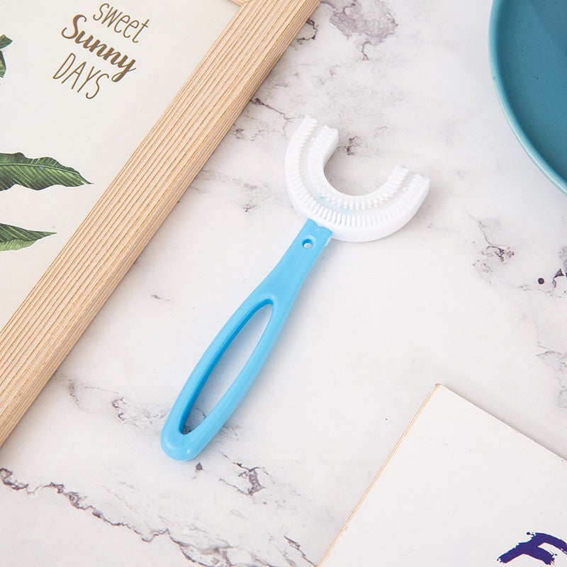 Children's U-shaped toothbrush for infants and young children aged 2-12 and above, oral manual soft bristled toothbrush - Korvel