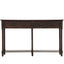 TREXM Espresso Console Table with Storage Drawers