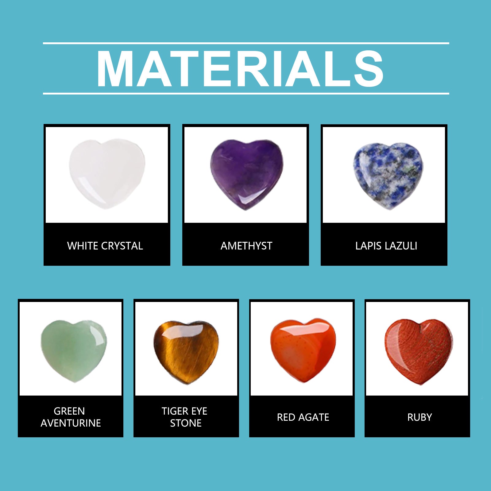 Love Crystal Healing Stone Set - Korvel