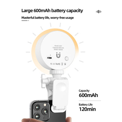 Mini Magnetic Fill Light for Selfies and Video Conferencing
