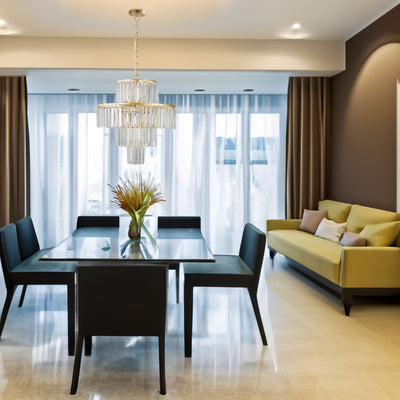 Luxury Crystal Chandelier Modern Chandeliers Lights Fixture Hanging Pendant Light Fixture Dia 19.7 Inch - Korvel