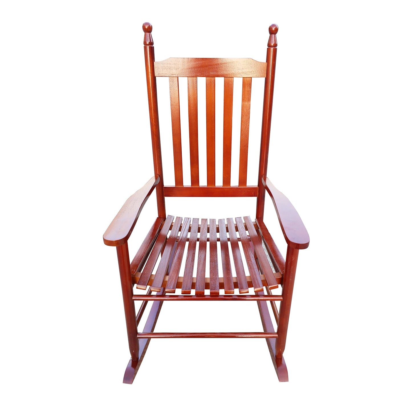 wooden porch rocker chair Brown - Korvel