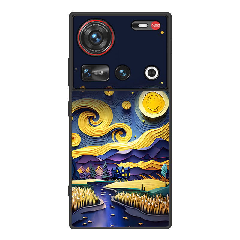 Coque en cuir Nubia Z70Sultra - Design classique ciel étoilé