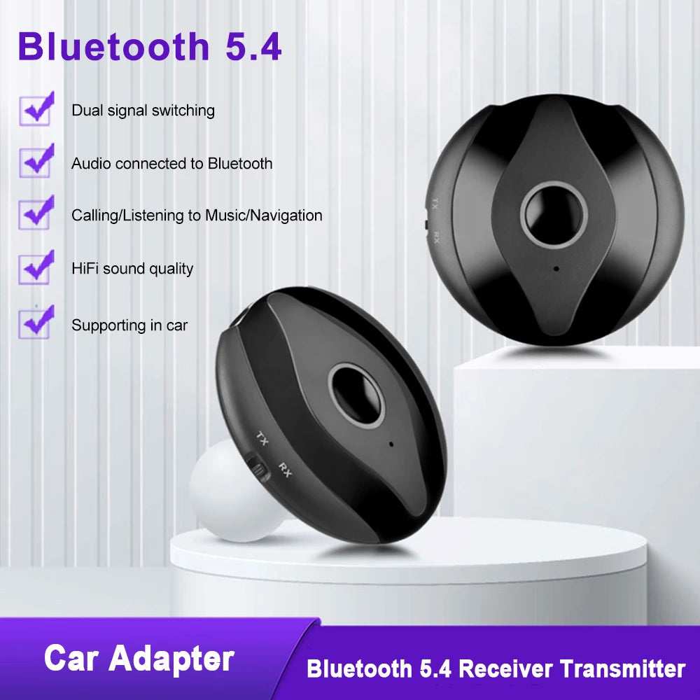 Récepteur et émetteur audio Bluetooth 2-en-1 - BT5.4