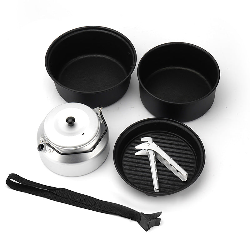 Lightweight Non-Stick Camping Pot Set for Outdoor Adventures