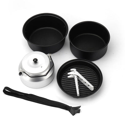 Lightweight Non-Stick Camping Pot Set for Outdoor Adventures