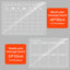 Acrylic message board magnetic refrigerator sticker household erasable calendar transparent note display board - Korvel