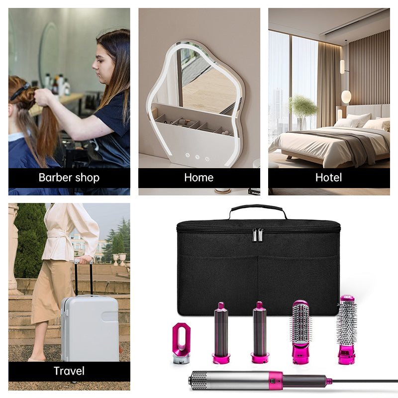 travel storage bag compatible with Dyson Airwrap Styler, a portable organizer with multi-pockets for hair curler and attachments - Korvel