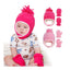 Ensemble de bonnet et gants adorable pour bébé garçon avec oreilles