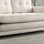 Canapé-lit futon convertible 3 plis - Gris foncé, Gris clair et Beige