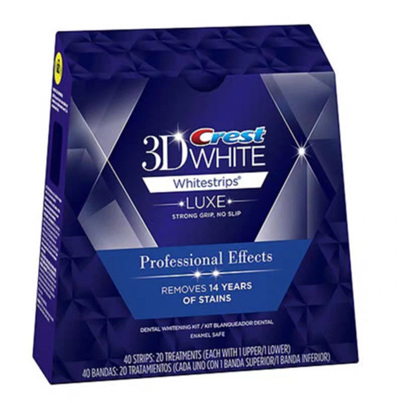 3D Teeth Whitening Strips Set - 20 Pairs Per Box, Tooth Whitening Stickers for Removing Yellow and Stains, Gift Box Packaging - Korvel