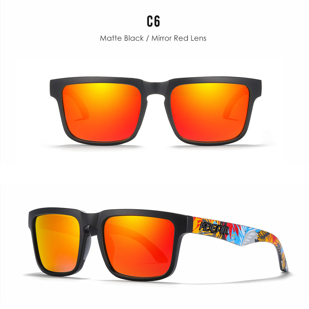 Classic polarized sunglasses for men and women ultra light driving glasses colorful real film sunglasses - Korvel
