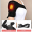 Electric Shoulder Brace Heated Knee Massager Vibration Massage Black Support Strap with Adjustable - Korvel