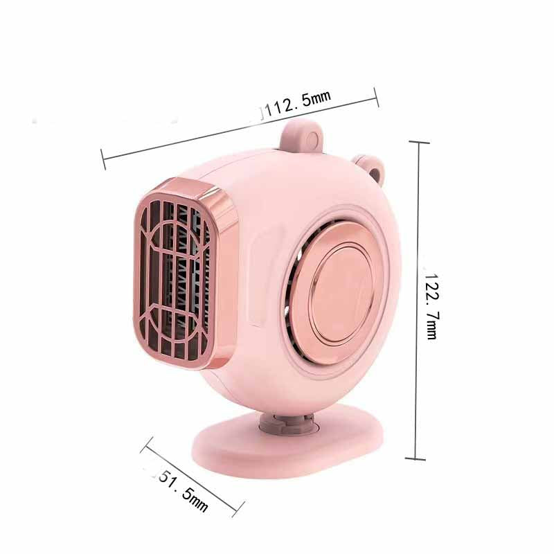 Chauffage Compact 12V/24V Monté sur Voiture - Mini Ventilateur à Chauffage Rapide