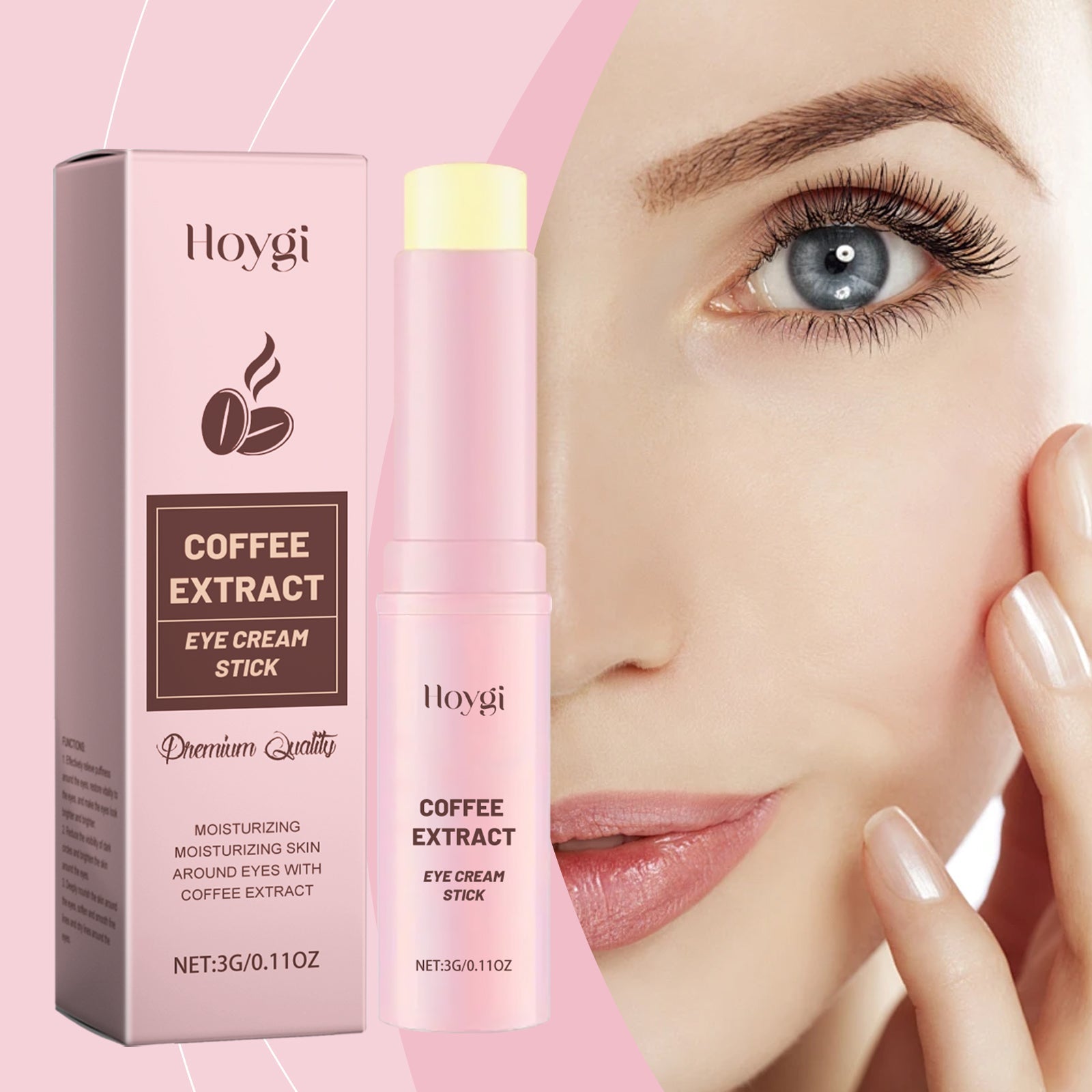 Caffeine Eye Cream Stick Firming, Brightening And Moisturizing Eye Cream Stick - Korvel