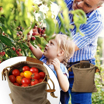 Premium Canvas Outdoor Foraging Bag for Fruit Picking