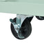 Kitchen trolley, cabinet door internal storage rack with storage cabinet and 3 dining room drawers, mint green - Korvel