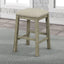 TOPMAX 4 Pieces Counter Height Table with Fabric Padded Stools,Rustic Bar Dining Set with Socket,Gray Green - Korvel