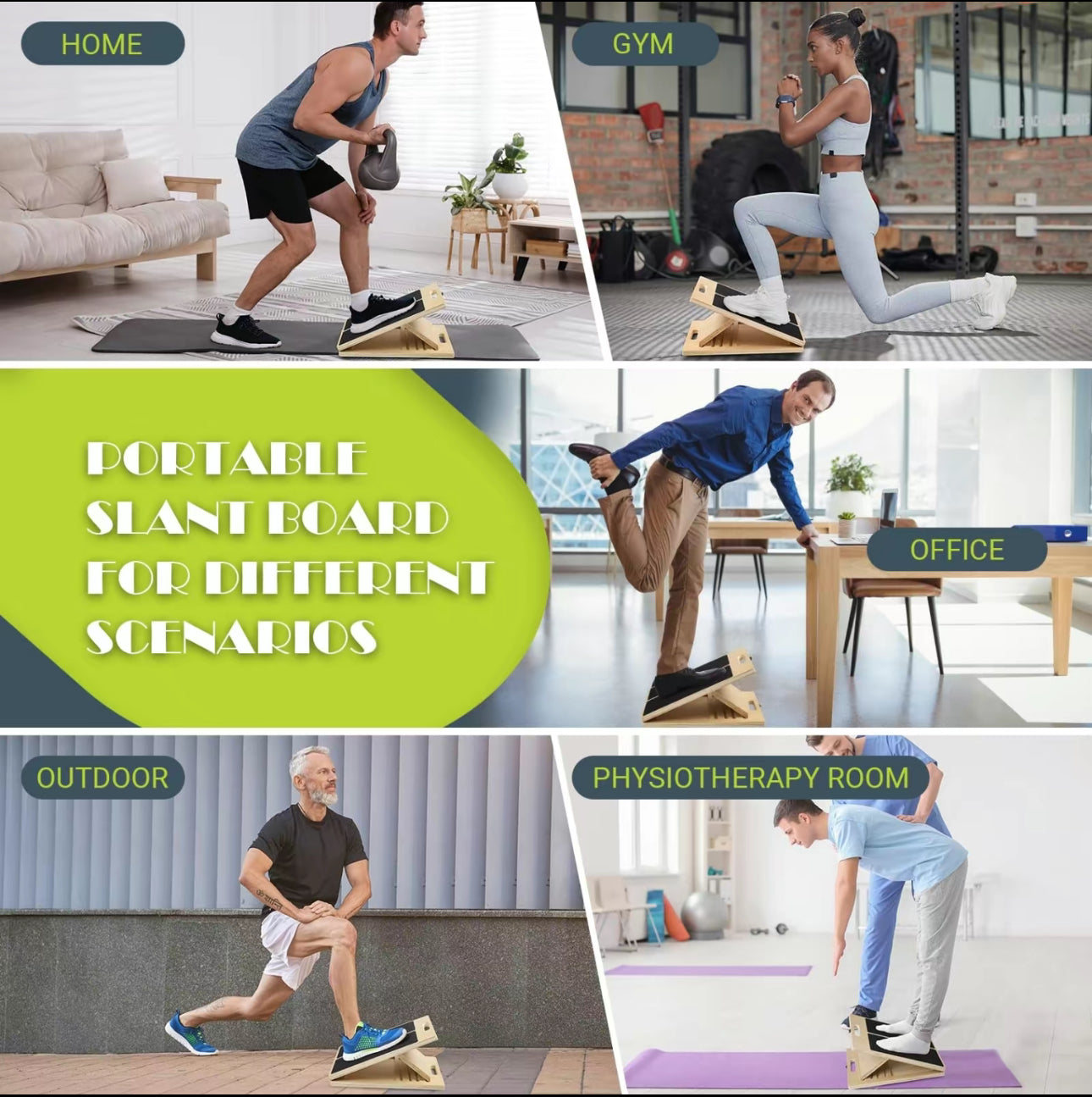 FlexSlope Adjustable Calf Stretch Board