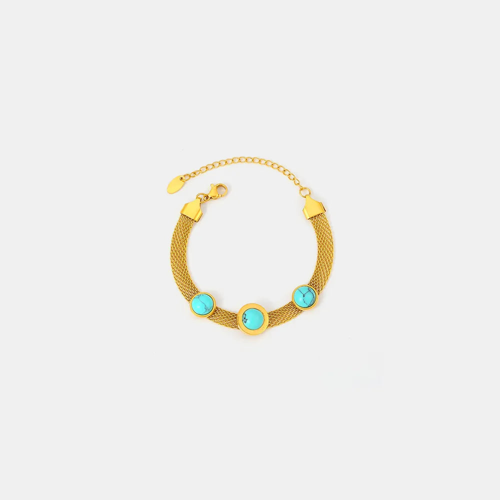 Turquoise Titanium Steel Bracelet - Korvel