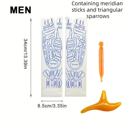 Warp socks English acupoint socks meridian socks massage socks - Korvel