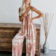 Elegant Wide-Leg Printed Jumpsuit for Women