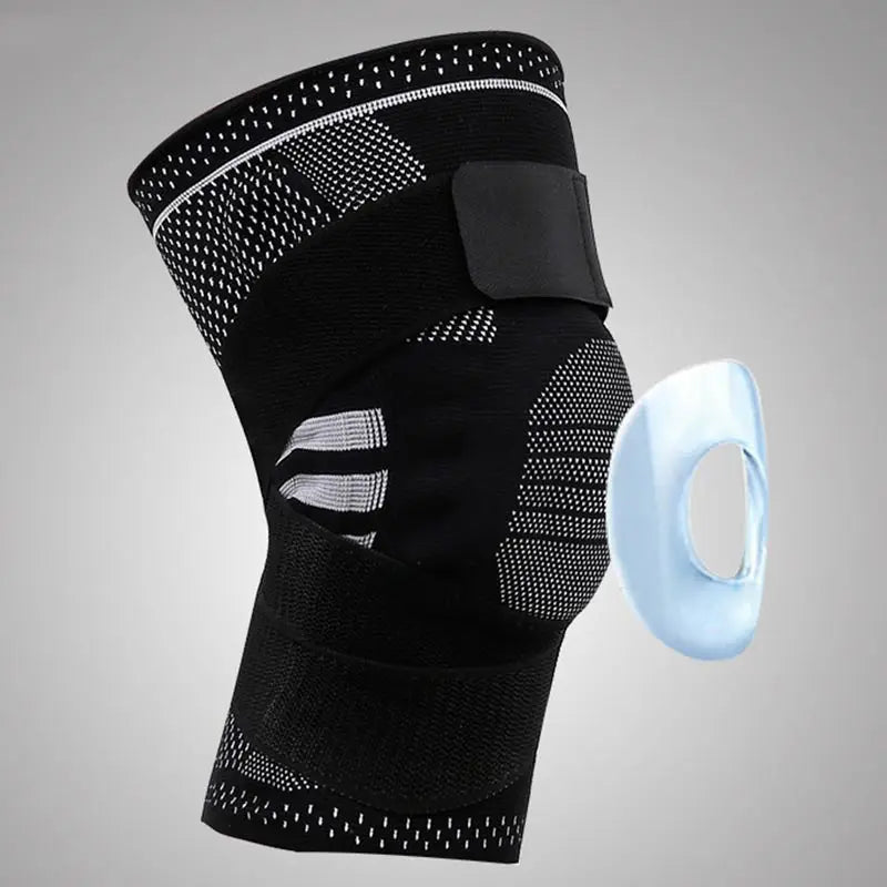 Faja de Rodilla Elástica Desmontable Premium con Soporte de Silicona